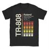 Мужские футболки TR-808 Вертикальная Roland Новинка 100% Хлопок Футболка с коротким рукавом Круглый вырез Одежда Лето