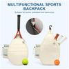 Shoulder Sports Racket Backpack, Large Capacity Travel Multi-compartment Storage Bag with Separate Shoe Compartment