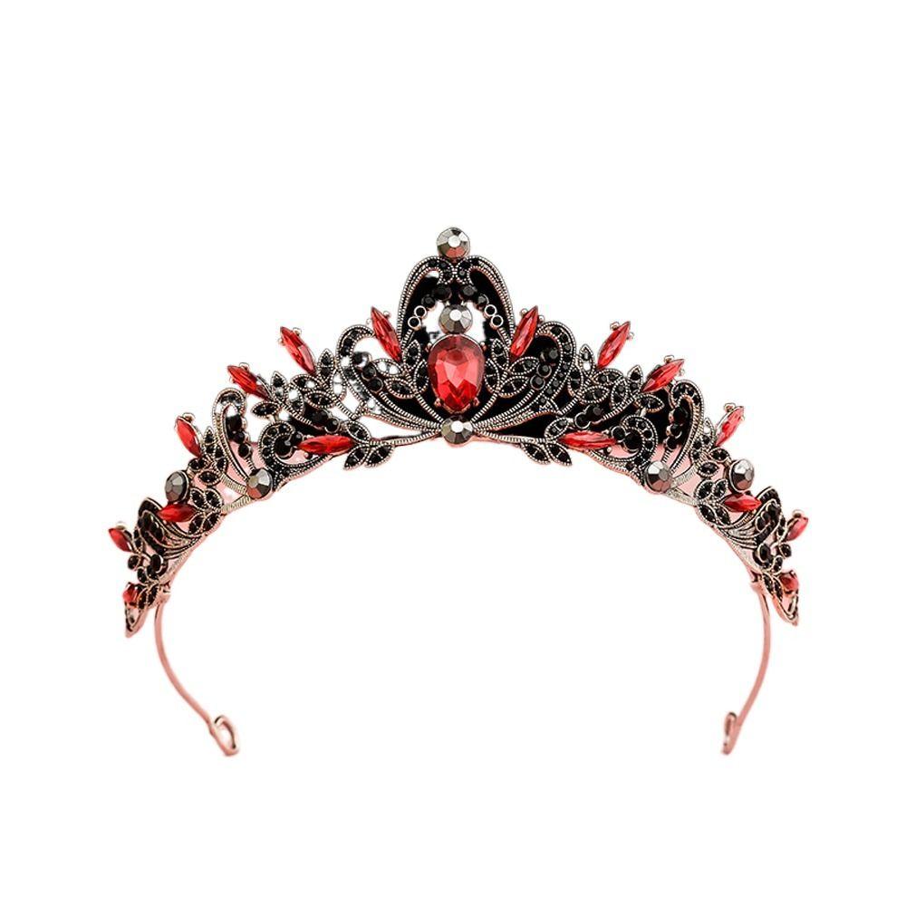Королева Стразы Барокко Принцесса Тиара Корейский Стиль Повязка Женские Аксессуары для Волос Корона Невесты