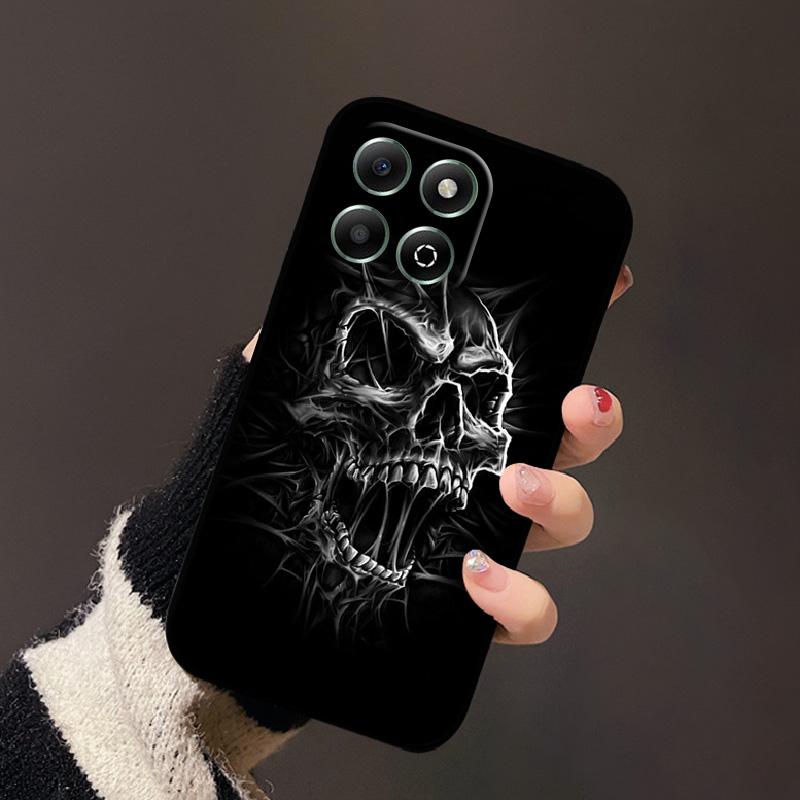 For Honor X6b 4G Case Fashion Cartoon Sweet Girl Cat Geometric Soft Silicone TPU Phone Cover For Honor X6b 4G Shockproof Shell