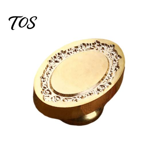 Personalized Wax Stamp Minimalist Frame Seal Head, Solid Brass Engraved Sealing Head Replacement Heads for Envelope Gift Packaging Journal Card