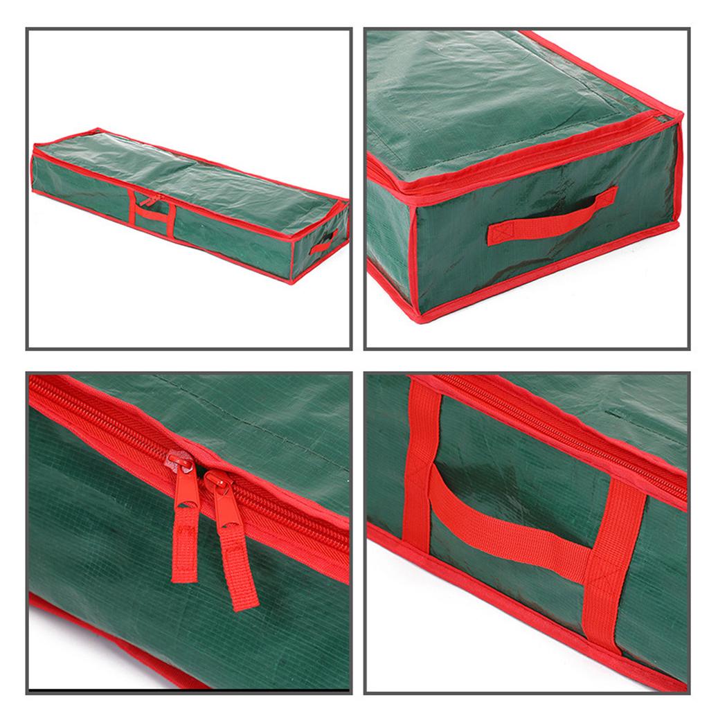 Органайзер для подарочной упаковки на Рождество, водонепроницаемая сумка для хранения праздничных украшений и товаров для рукоделия с ручками