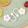 Цветочные силиконовые соломенные чехлы для воды, стеклянная бутылка, форма цветка, пылезащитная крышка, соломенные наконечники, крышка, аксессуары для чашек 8 мм