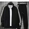 Men's and Women's Striped Sportswear Suit - Casual Spring/Autumn
