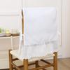 White Chair Back Cover Household Chair Backrest Cover Simple Chair Covers Wedding Decoration