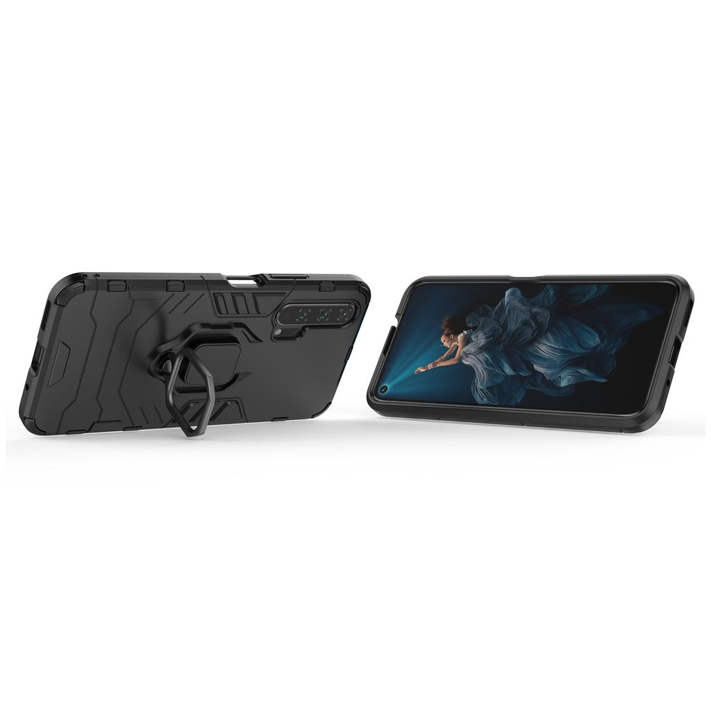Ударопрочный чехол Armor для Honor 20 20i 20S 10 10i 9A 9N 8X Max 8A Prime 8S 6X Pro Plus Lite с металлическим кольцом-бампером и подставкой