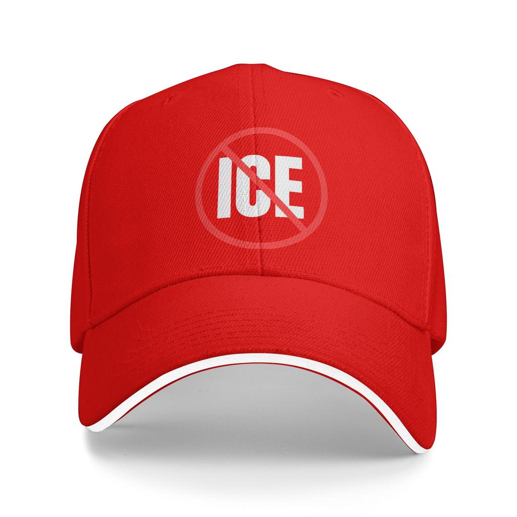Anti ICE Logo Sun Baseball Cap Summer Unisex-Teens Custom DIY Trucker Hat Dropshipping Vintage Running Hippie Baseball Caps