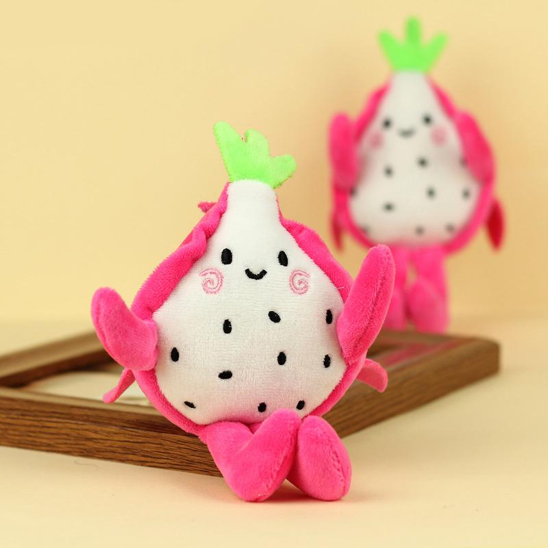 Удобная имитация плюшевого фрукта дракона, брелок с фруктами, мягкая подушка, плюшевая игрушка, кавайные мультяшные фрукты, куклы для девочек, игрушки