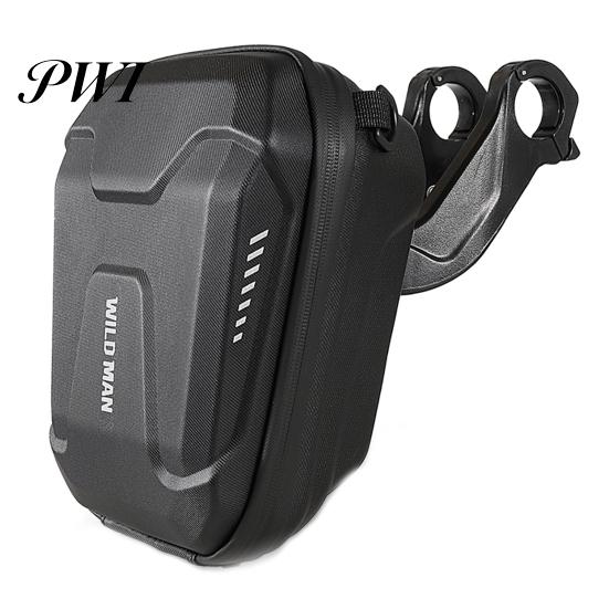 Bicycle Front Bag WILD MAN-E8 Handlebar Waterproof Universal Hard Shell Beam Storage Pouch for Mountain Bike