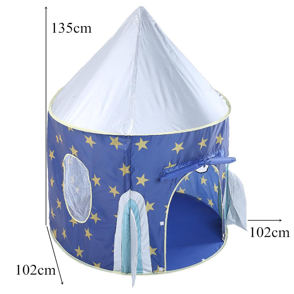 (Курица Кунг Пао) Складная детская игровая палатка с ракетным кораблем в/на открытом воздухе, игрушечный дом для мальчиков и девочек