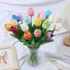 1 шт. тюльпаны искусственные цветы настоящие сенсорные цветы тюльпан букет декор поддельные тюльпаны цветок для домашнего свадебного украшения