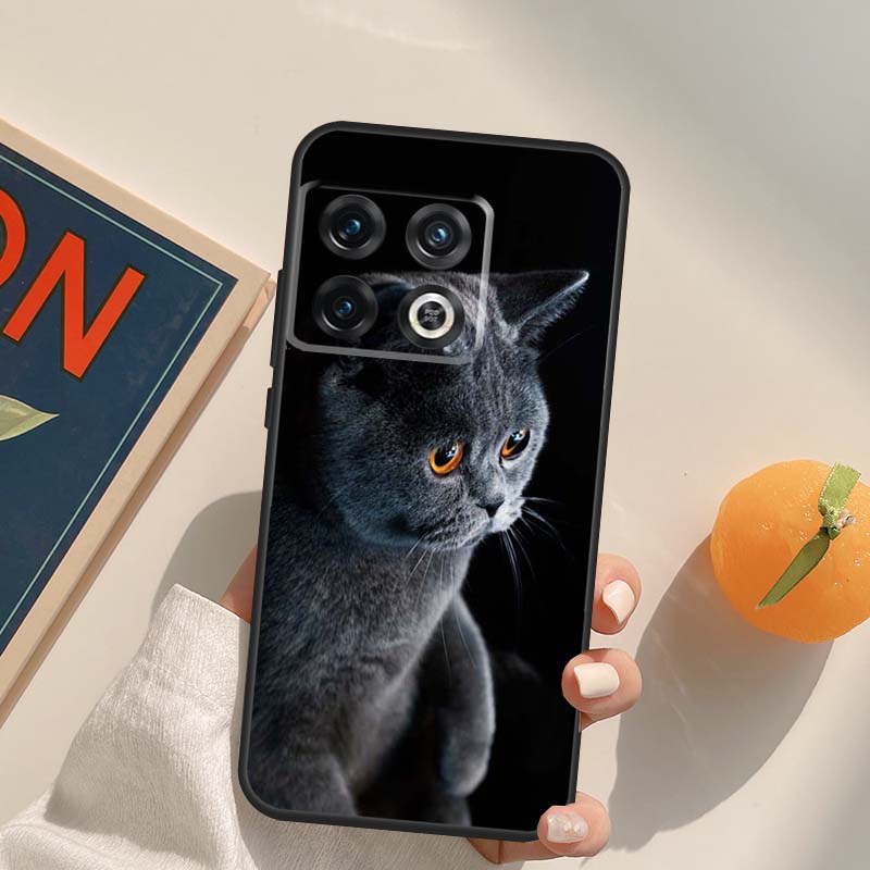 Красивый серый британский короткошерстный кот Чехол для OnePlus Nord 5 CE 2 3 4 Lite N20 N30 OnePlus 15 13 12 11 13T 10T 10R 12R 13R Обложка