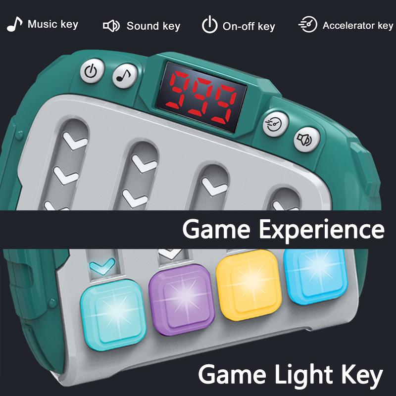 Музыкальный ритм Электронная настольная игра Детские игрушки Подсветка Музыка Быстрое нажатие кнопки Настольный игровой автомат Монтессори Кармашки Дорожная игрушка
