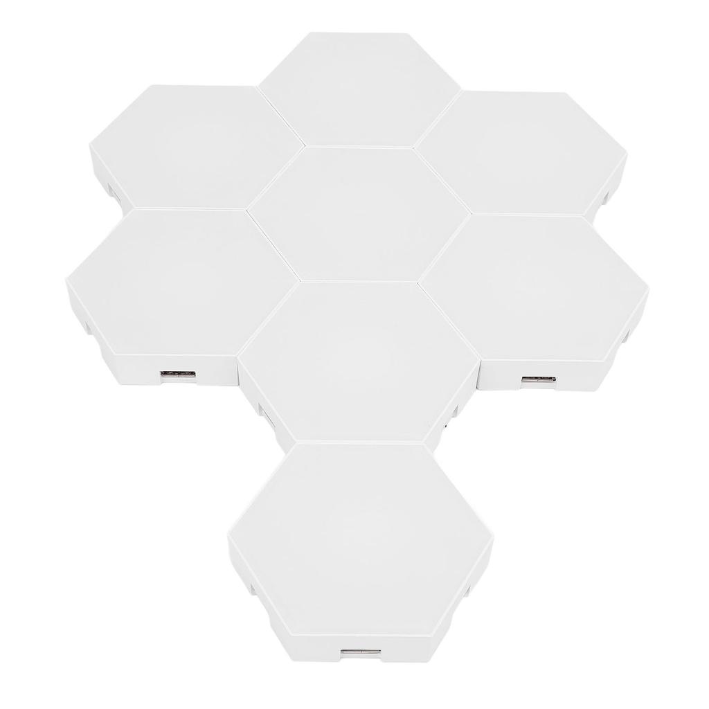 8 Наборов Шестиугольных Световых Панелей с Голосовым Управлением, Пикап, Синхронизация с Музыкой, RGB Шестиугольный Светодиодный Свет с Bluetooth Приложением и Пультом Дистанционного Управления