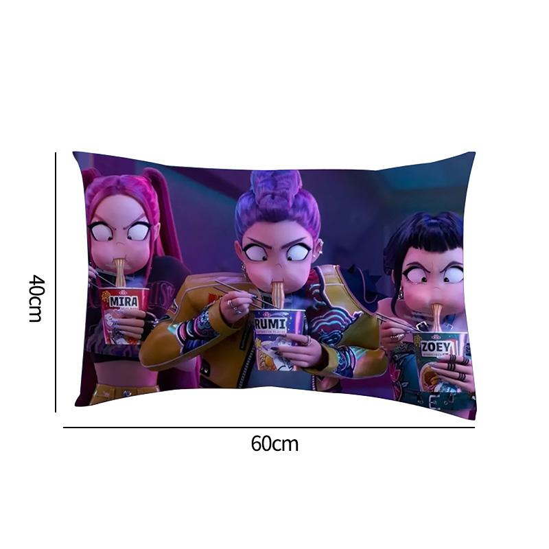 K-Pop Demon Hunter Pillow Cover Anime Movie Pillow Case Sofa Pillow Cushion Cover Christmas Decorations Home Supplies