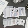 10PCS  Simple Frosted Translucent Paper Card Bag Envelope Kpop Star 3-Inch Photo Card 1-inch ID Photo DIY Packing Bag