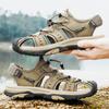 Fashion New Anti-collision Toe Men's Sandals Handmade Stitching Beach Shoes Non Slip Outdoor Wading Aqua Shoes Summer Sandaly Sneakers