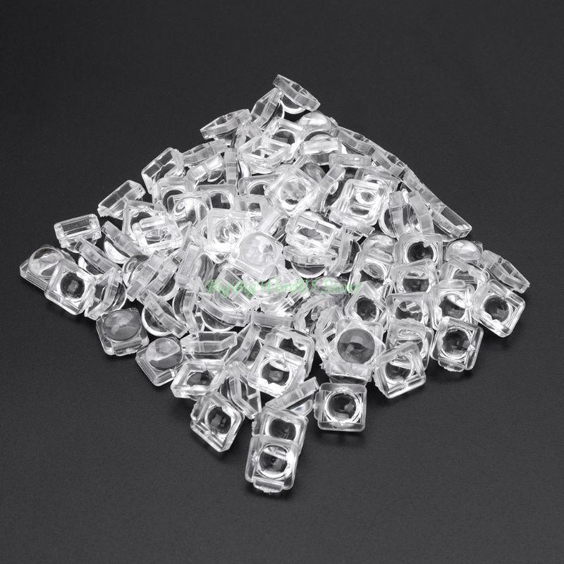 24TE 100 ШТ. Высококачественная линза для 5050 LED WS2812 APA102 WS2811 SK6812 30 60 140 Градусов Линза