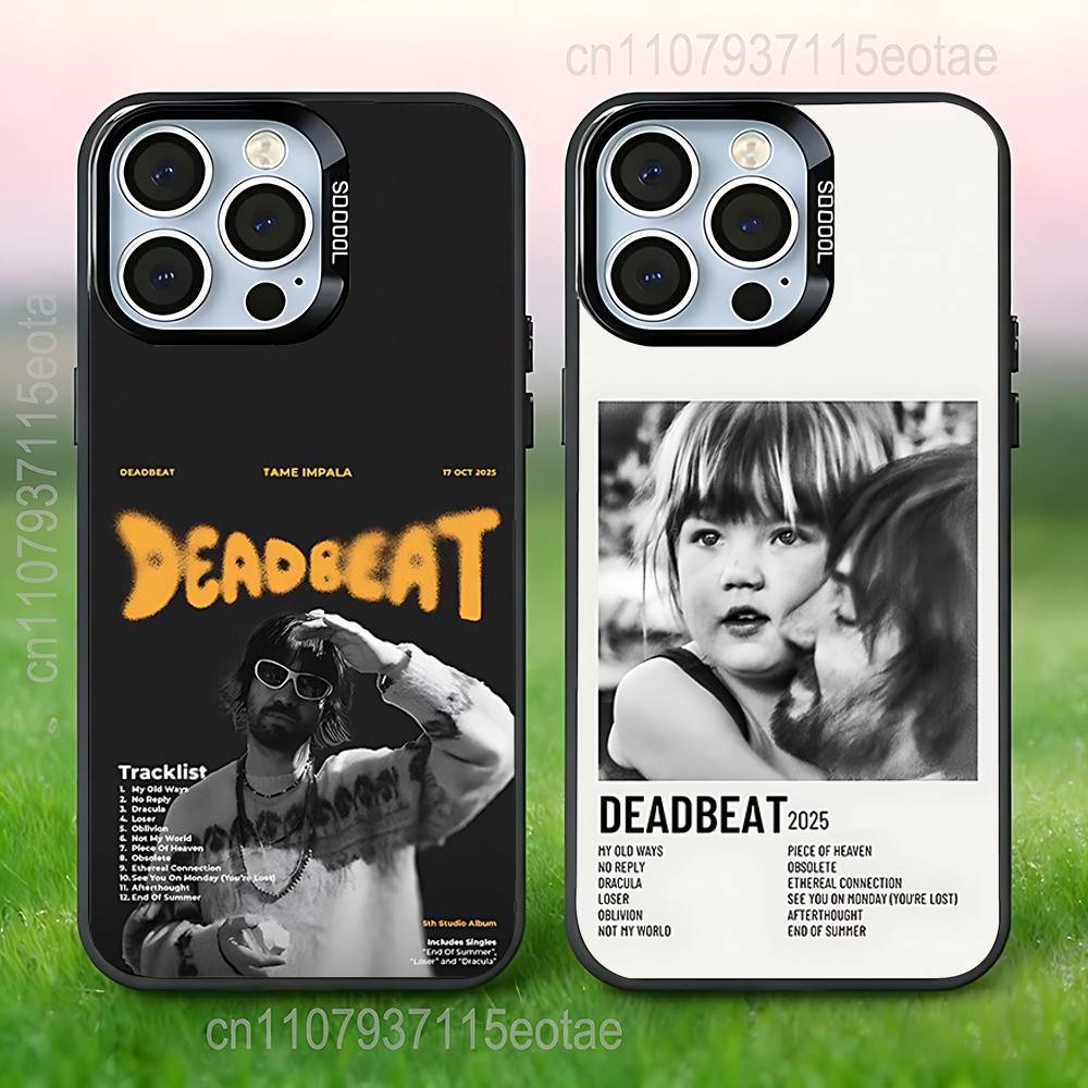 Чехол для телефона Deadbeat T-Tame I-Impala для iPhone 17,16,15,14,13,12,11,Pro,XS,Max,Plus,Mini,SE4,E Черный Матовый Ударопрочный Чехол