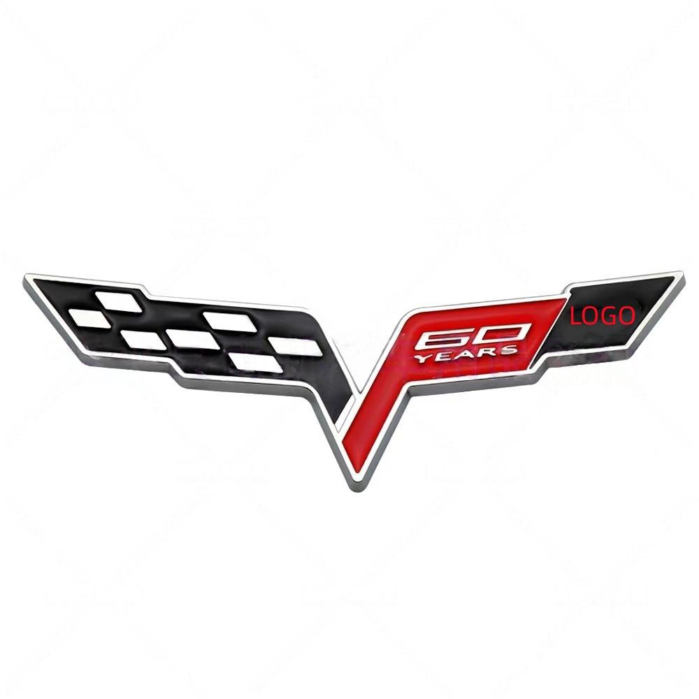 1Pc 3D Metal Car Front Hood Badge Sticker Fender Rear Trunk Emblem Decal Refitted Logo Exterior Decoration