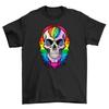 Pride_98 Rainbow Skull T-shirt - Funny and Fabulous! Unisex Printed Design, Perf
