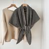 Осень и Зима Новые Универсальные Утолщенные Двусторонние Шарфы в Гусиную Лапку из Имитации Кашемира для Мужчин и Женщин Теплый Шарф для Шеи