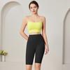 Women Deep V Sports Bra Yoga Outfit, Breathable Quick Dry Camisole Top, Dopamine Color Fitness Set Summer