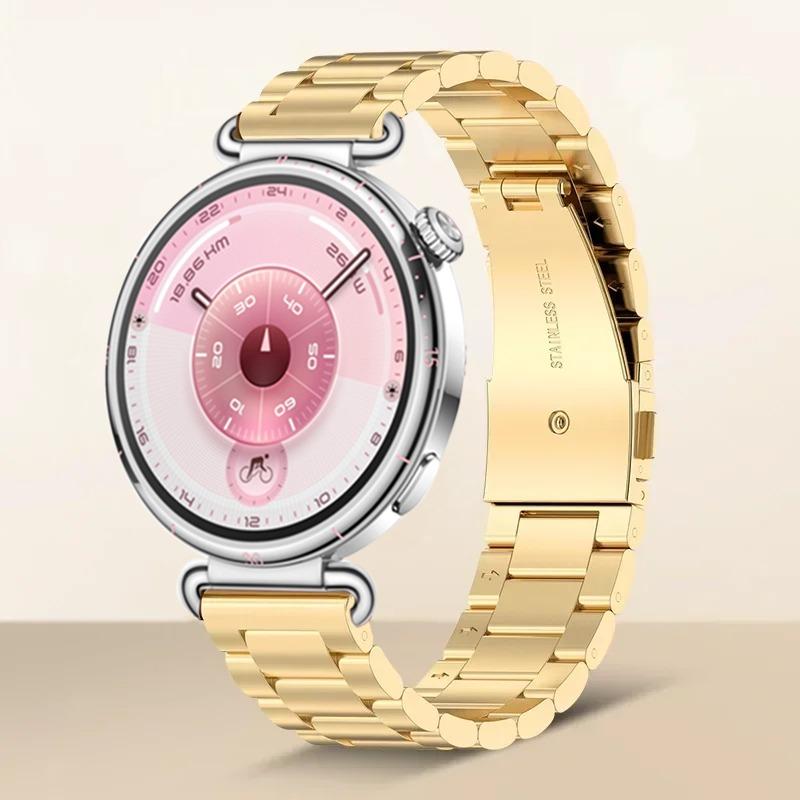 18 мм Стальной Ремешок Для Huawei Watch GT6-5-4 41мм Металлический Женский Роскошный Браслет Huawei Watch 5/GT5 Pro 42мм Аксессуар Ремешок