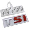 Metal TSI Car Body Side Emblem Rear Trunk Badge Sticker for Volkswagen VW Touareg Tiguan Polo Vento Golf Passat Jetta Sagitar