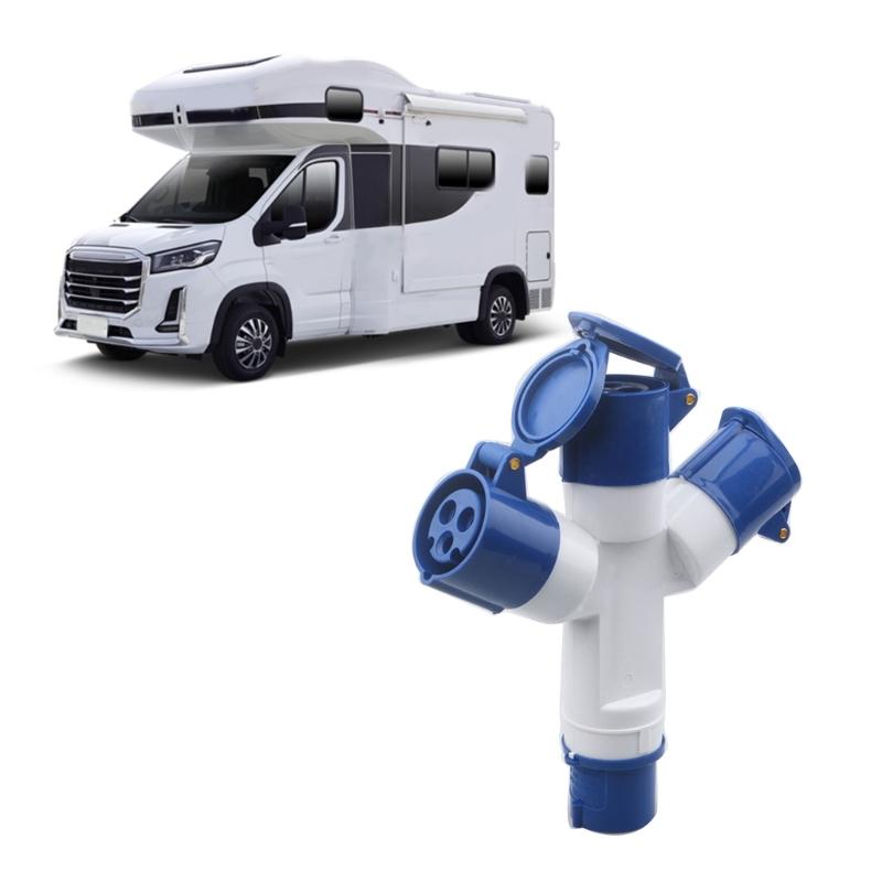 16A 2/3-ходовой разветвитель, устойчивый к коррозии, электрический сетевой адаптер для подключения караванов, автодомов