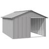 VidaXL Dog Niche, Kennel with Roof, Pet Shelter, Outdoor Garden Dog House, Grey 171543