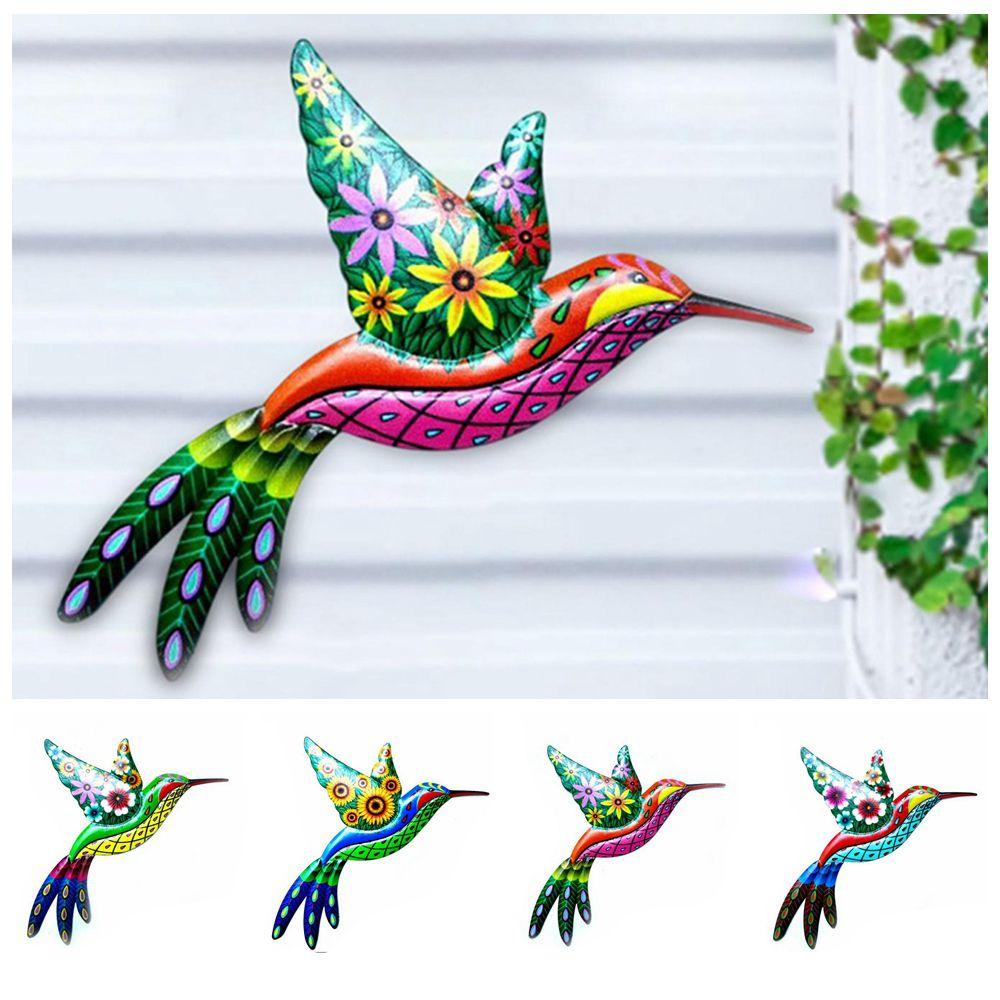 Indoor&Outdoor Handmade Craft Metal Sculptures Ornaments Hummingbird Decorations Wall Hanging