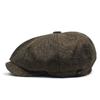 Восьмиугольная шляпа, дышащий берет, мужская шляпа с утиным язычком, кепка в стиле ретро, ​​модная мужская шляпа