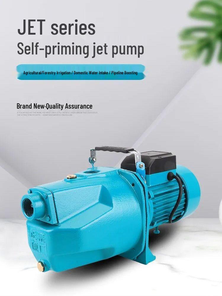 220V Household Self-Priming Jet Pump for Well Water and High Head Boosting