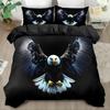 Bald Eagle Pattern 3D Printed Duvet Cover Set Soft Comfortable Luxury Bedding Set Wildlife Style Quilt Cover Set Pillowcases