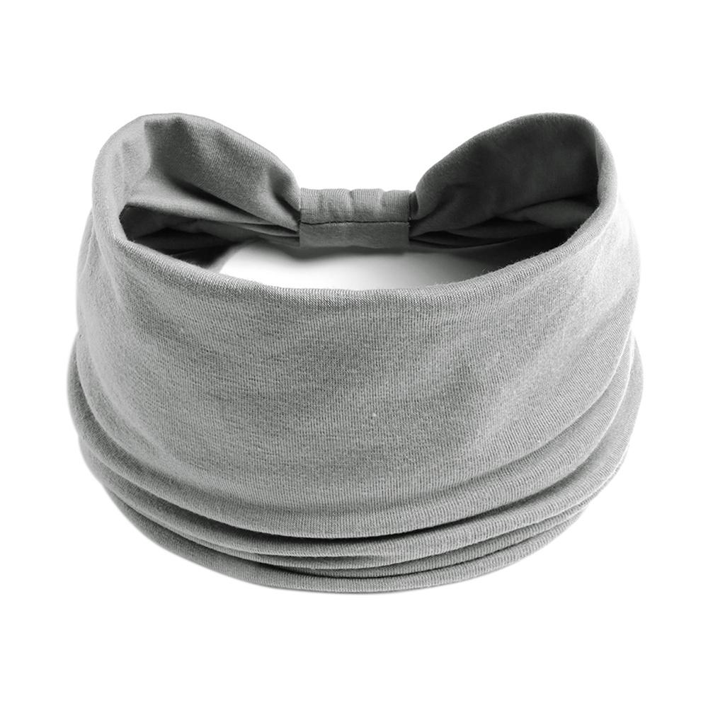 Широкие повязки на голову для женщин Стильные повязки на голову Бохо Повязки для волос Спорт Йога Тюрбан Хлопок Нескользящая бандана Аксессуары для волос