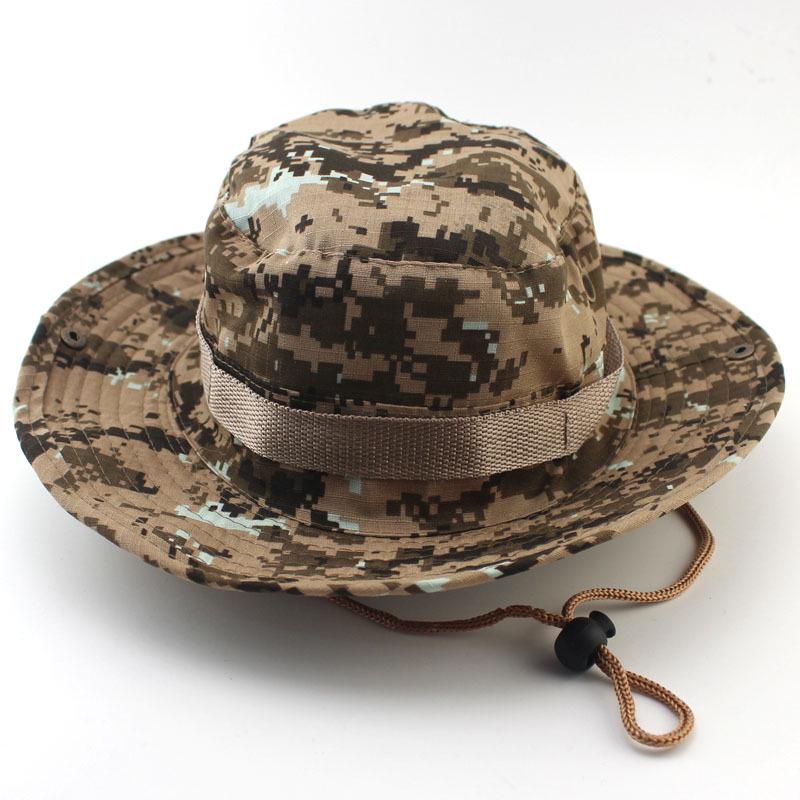 Unisex Outdoor Camouflage Boonie Hat for Camping, Fishing, and Travel - Sun Protection Included