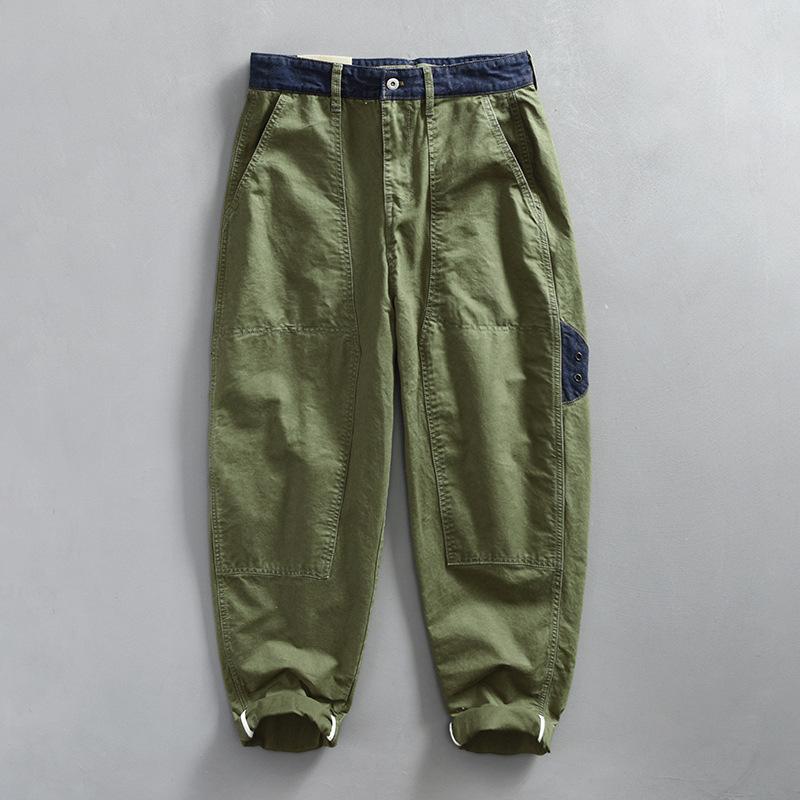 Весенние брюки-карго для мужчин, хлопковые мягкие модные брюки, уличные, повседневные, рабочие брюки для мужчин высокого класса