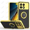 Чехол Kickstand для POCO X7 Pro F7 F6 F5 X6 Pro Чехол Бронированный с Держателем-Кольцом Защитная Крышка для Xiaomi Redmi K70 Ударопрочный Чехол