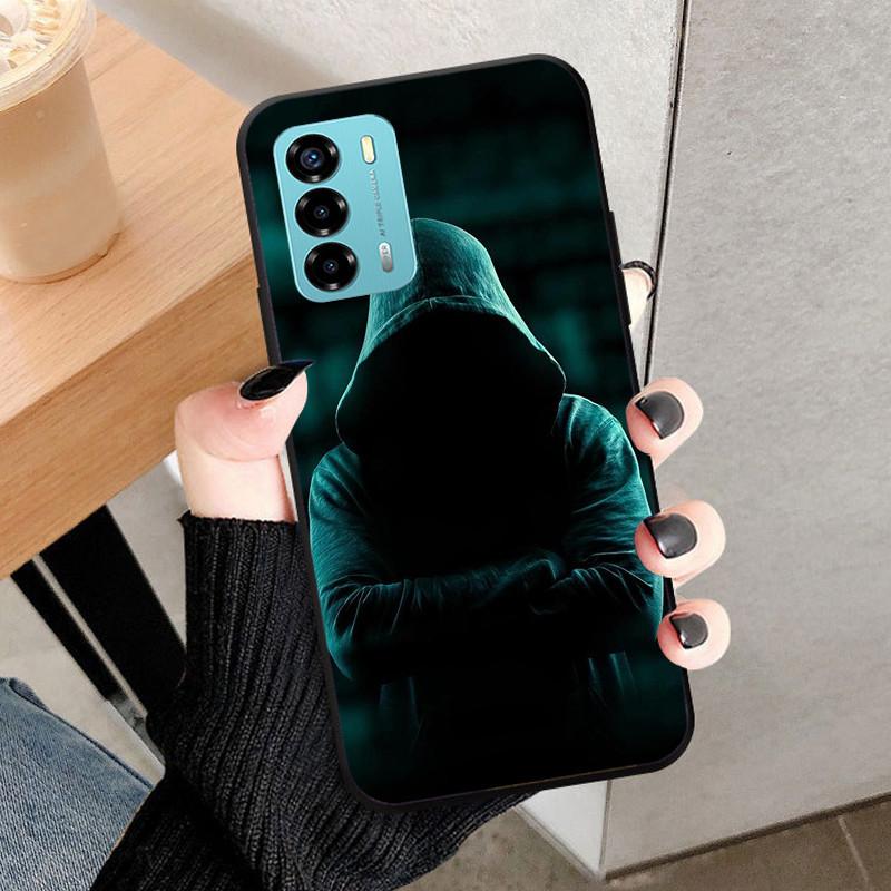Чехол для ZTE Blade V40 Vita 8045 6.75" Животный Мультяшный Мягкий Силикон Funda для ZTE Blade V40 Vita Чехол для Телефона V40Vita Черный Coque
