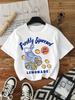 The Three Amigos Printing TShirts Womens Summer Cotton Tops Comfortable ONeck Oversized Short Sleeve Tees Casual Woman Clothes