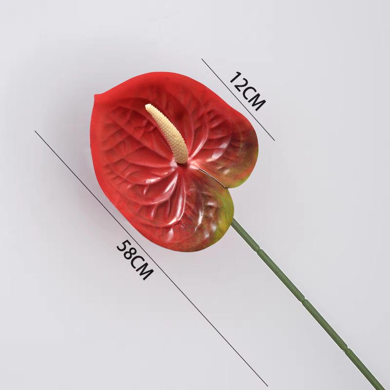 1/5/10Pcs Artificial Palm Flamingo Palm Silk Flower Wedding Flower Arrangement Long Branch Fake Flowers Home Wedding Decoration