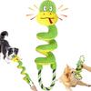 Squeaky Dog Chew Toy with Crinkle Paper Plush Giraffe/Snake Shape Tug of War Toy Interactive Stuffed Animal Pull Toy for Small Medium Large Dogs