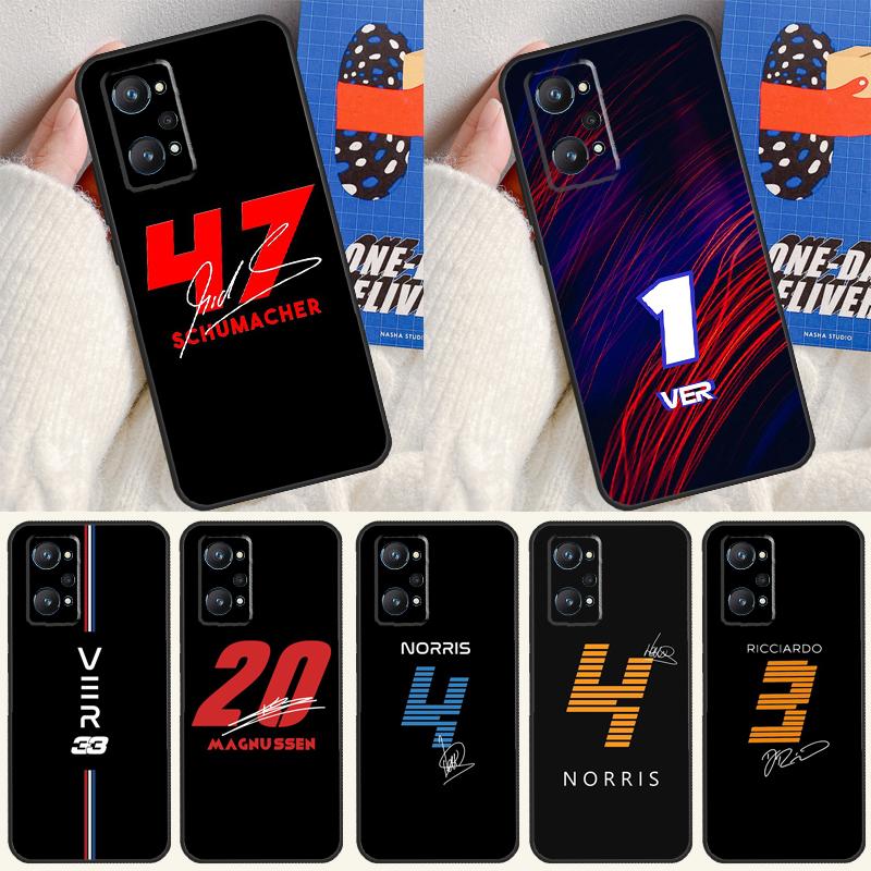Номер F1 Формула 1 для Realme 10 11 Pro Plus GT Neo 5 2T C21Y C30 C31 C33 C35 C55 OnePlus Nord CE 2 3 Lite Чехол