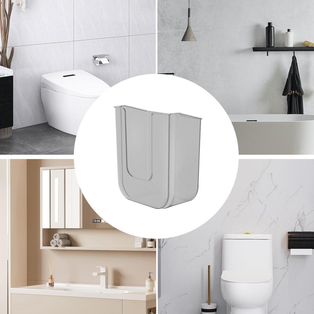 Wall Mounted Tissue Dispenser Luxury Facial Tissue Storage Box No-Drill Bathroom Wall-Mounted Storage Box Toilet Paper Holder