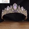 Барочные великолепные хрустальные свадебные тиары королевская королева невеста корона украшения для волос принцесса выпускной свадебный головной убор аксессуары