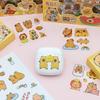 100PCS DIY Children Sticker Cartoon Capybara Hand Ledger Sticker Cute Water Cup Decal  Birthday Gift