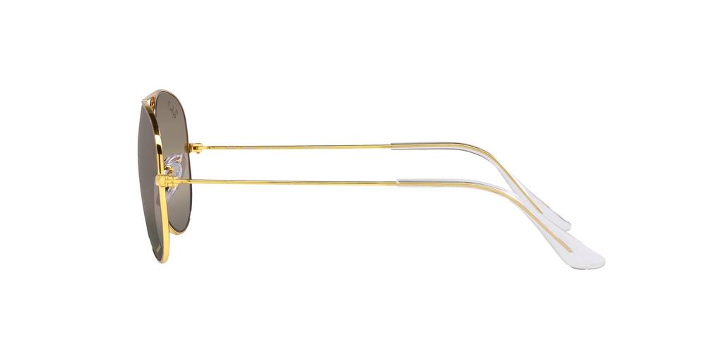 RB3025 Legend Brown Gradient Поляризованные Серебристые Улучшающие Контраст Размер 58 Солнцезащитные Очки Ray-Ban, Золотые/Кристальные Линзы,