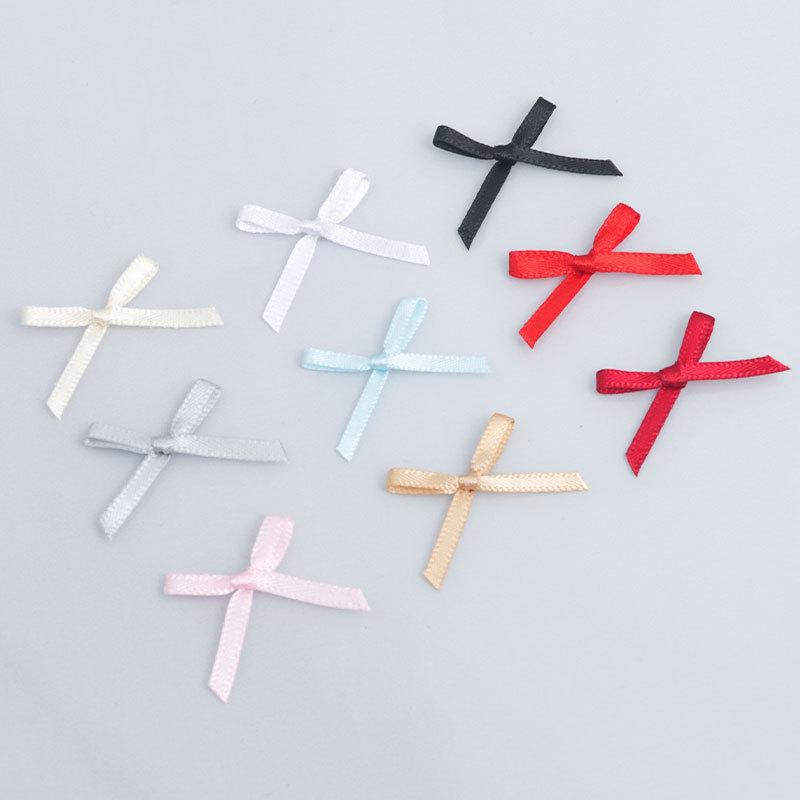 Mini Polyester Ribbon Bows for Nail, Underwear, Socks & Crafts
