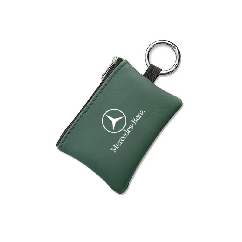 PU Leather Car Key Case Dust Key Bag Accessories For Mercedes Benz AMG W205 C300 W203 W206 W108 W124 W126 DZ-BENZ ZF8